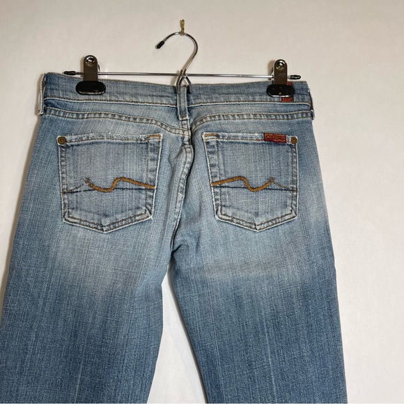 7 for all mankind flare denim jeans 26 U075055U-055U - Picture 8 of 13